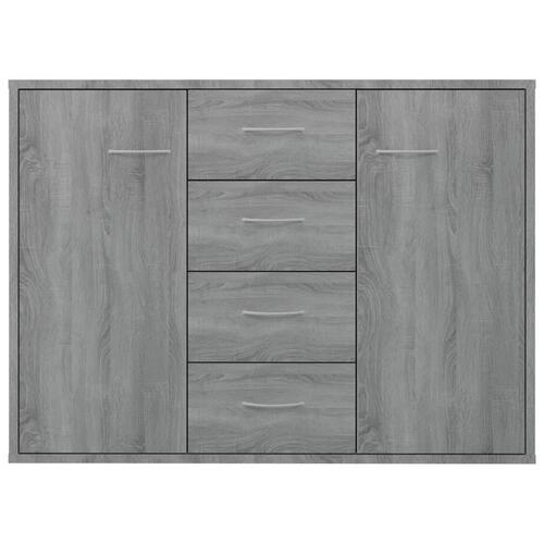 Skænk 88x30x65 cm konstrueret træ grå sonoma-eg