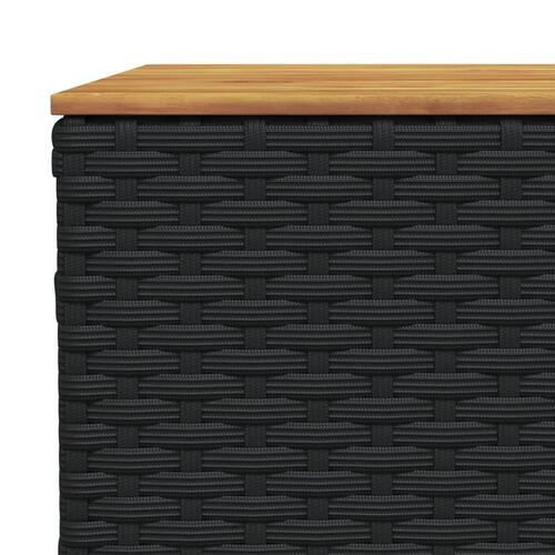 Sofasæt til haven 5 dele med hynder polyrattan sort
