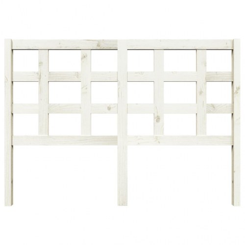 Sengegærde 140,5x4x100 cm massivt fyrretræ hvid