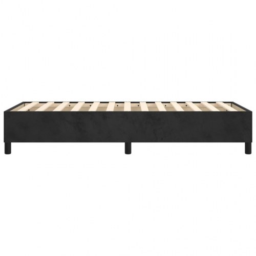 Boxspring sengeramme 90×190 cm i sort fløjl