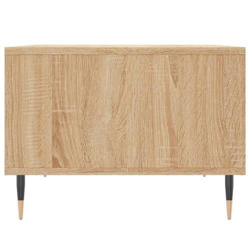 Sofabord 60x50x36,5 cm konstrueret træ sonoma-eg