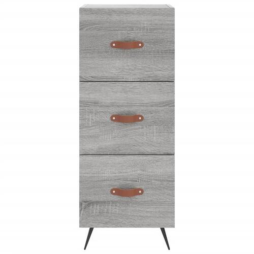 Skænk 34,5x34x90 cm konstrueret træ grå sonoma-eg