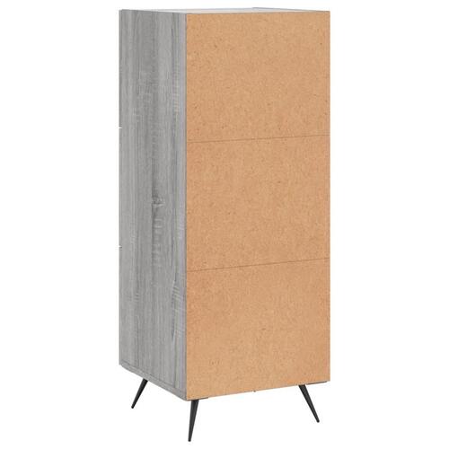 Skænk 34,5x34x90 cm konstrueret træ grå sonoma-eg