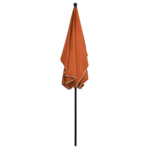 Parasol med stang 210x140 cm terrakotta