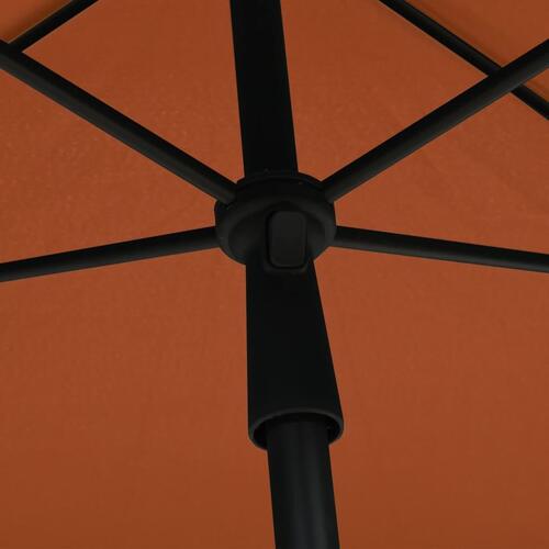 Parasol med stang 210x140 cm terrakotta