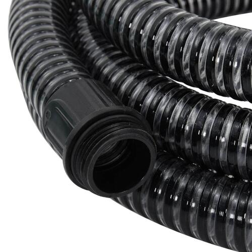 Sugeslange med messingkoblinger 1,1" 20 m PVC sort