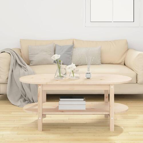 Sofabord 110x55x45 cm massivt fyrretræ