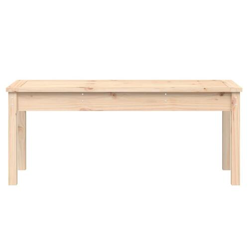 Havebænk 109x44x45 cm massivt fyrretræ