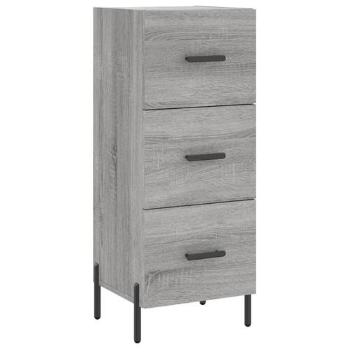 Skænk 34,5x34x90 cm konstrueret træ grå sonoma-eg