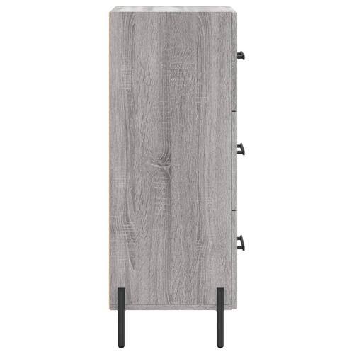 Skænk 34,5x34x90 cm konstrueret træ grå sonoma-eg