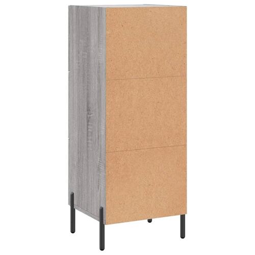 Skænk 34,5x34x90 cm konstrueret træ grå sonoma-eg