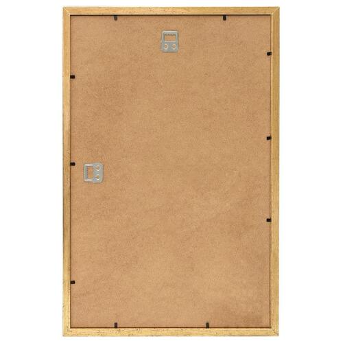 Billedrammer 3 stk. til væg eller bord 50x70 cm MDF guldfarvet