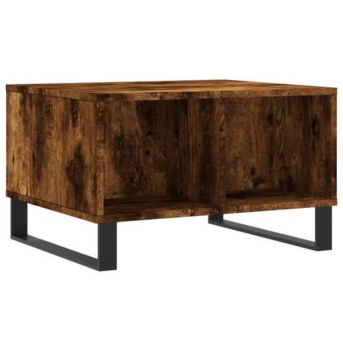 Sofabord 60x50x36,5 cm konstrueret træ røget egetræsfarve
