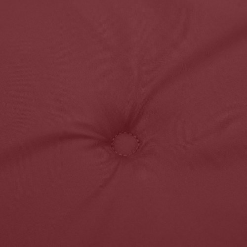 Bænkehynde til havebænk 180 x 50 x 7 cm - meleret vinrød