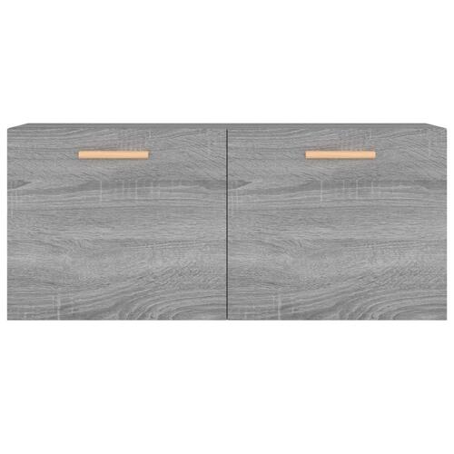 Vægskab 80x35x36,5 cm konstrueret træ grå sonoma-eg