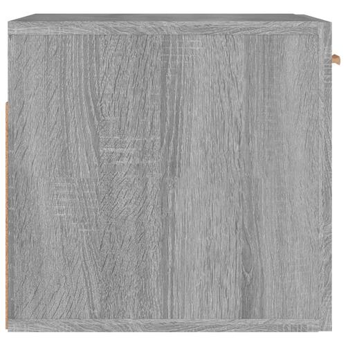 Vægskab 80x35x36,5 cm konstrueret træ grå sonoma-eg