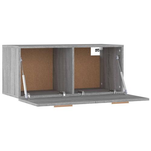 Vægskab 80x35x36,5 cm konstrueret træ grå sonoma-eg