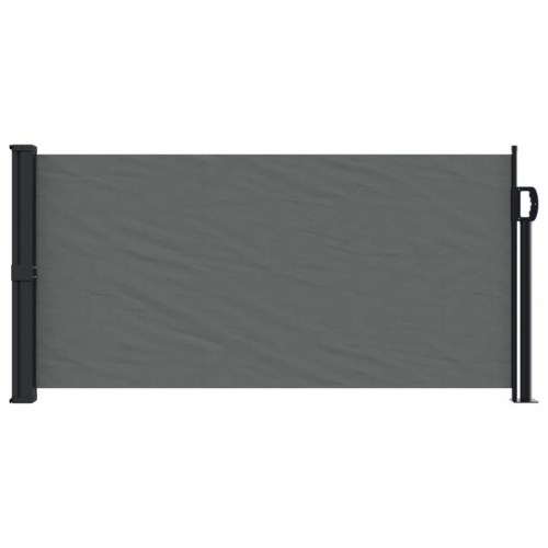 Udtrækkelig sidemarkise - antracit 100 × 300 cm