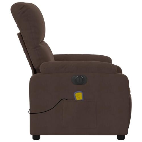 Massagestol mikrofiberstof brun