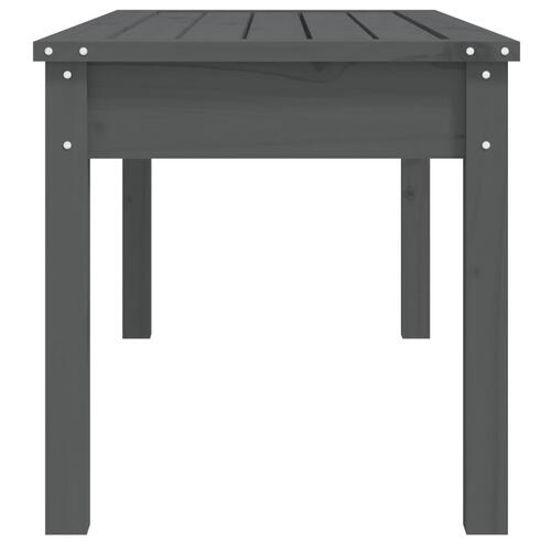 Havebænk 109x44x45 cm massivt fyrretræ grå
