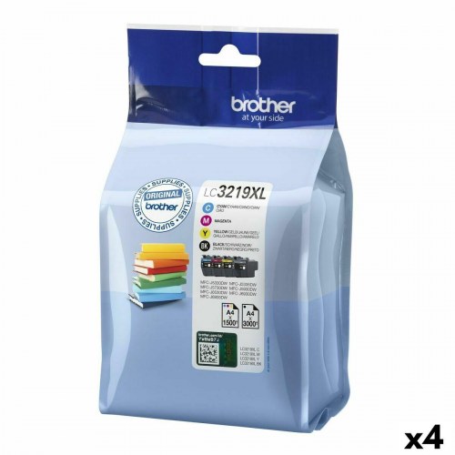 Brother LC3219XL blækpatron - sort/cyan/magenta/yellow (4-pak)