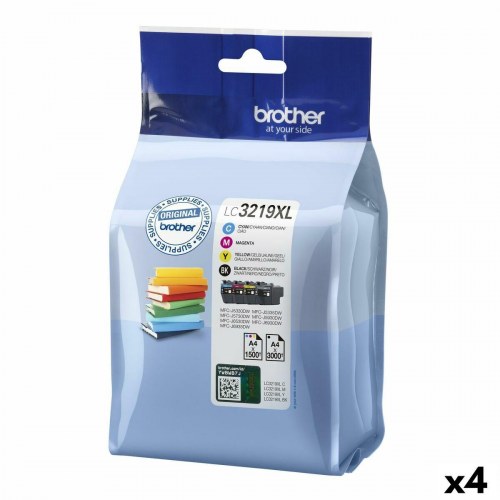 Brother LC3219XL blækpatron - sort/cyan/magenta/yellow (4-pak)