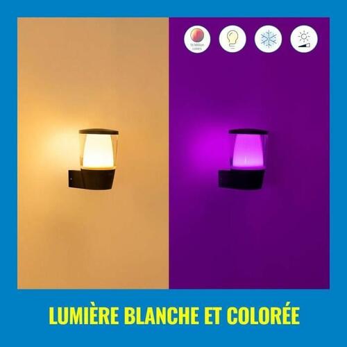 Udendørs væglampe Wiz - sort, LED, 950 lm