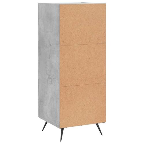 Skænk 34,5x34x90 cm konstrueret træ betongrå