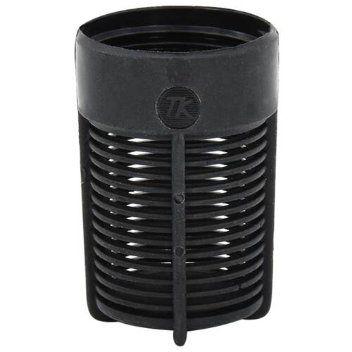 Sugeslange med messingkoblinger 1" 4 m PVC sort