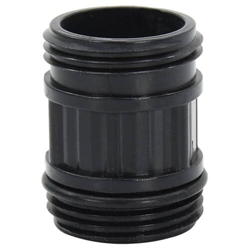 Sugeslange med messingkoblinger 1" 4 m PVC sort