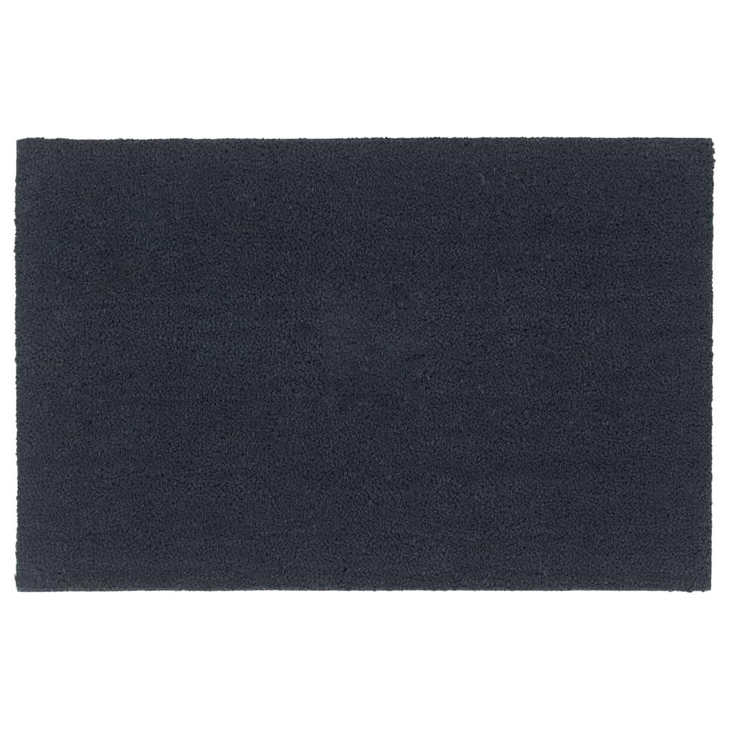 Dørmåtte 65x100 cm tuftet coir mørkegrå billede