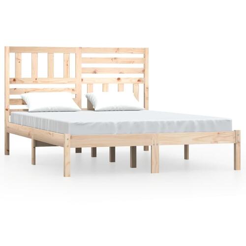 Sengeramme 140x200 cm massivt fyrretræ