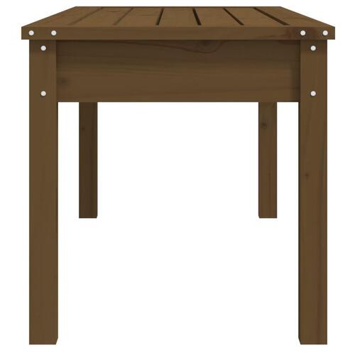 Havebænk 109x44x45 cm massivt fyrretræ gyldenbrun