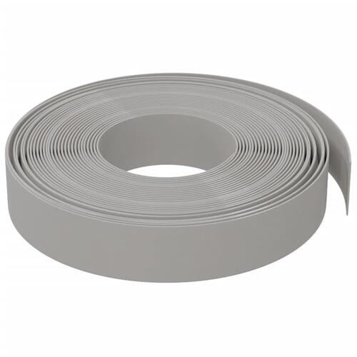 Græskant 10 m 10 cm polyethylen grå
