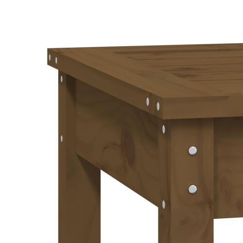 Havebænk 109x44x45 cm massivt fyrretræ gyldenbrun