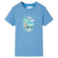 T-shirt til børn str. 92 blå