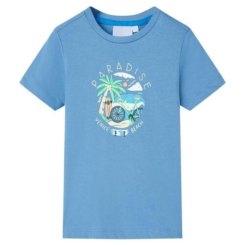 T-shirt til børn str. 92 blå