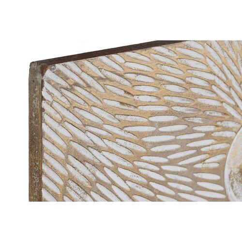Vægdekoration Træ MDF (120 x 4 x 120 cm)