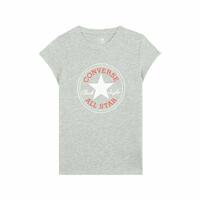 Børne Kortærmet T-shirt Converse Timeless Chuck Patch Mørkegrå 5-6 år