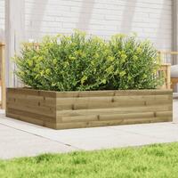 Plantekasse 90x90x23 cm imprægneret fyrretræ