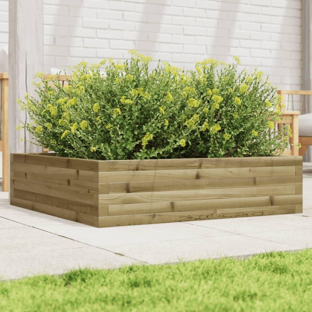 Plantekasse 90x90x23 cm imprægneret fyrretræ
