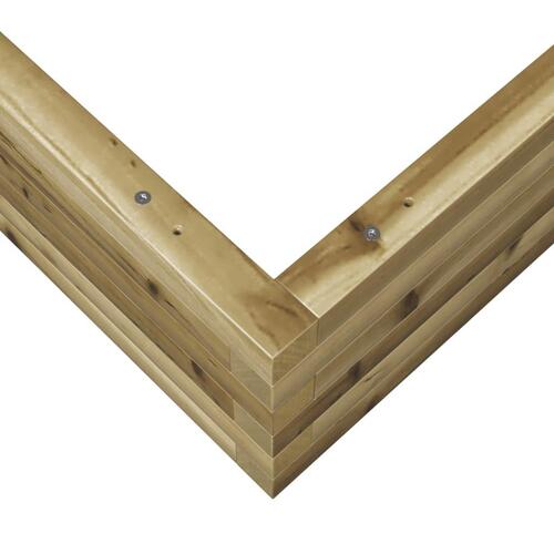 Plantekasse 90x90x23 cm imprægneret fyrretræ