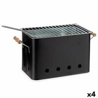 Havegrill Transportabel Jern 22 x 24,5 x 44 cm (4 enheder)