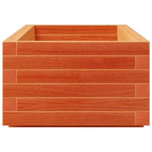 Plantekasse i massivt fyrretræ 110×40×26,5 cm - gyldenbrun