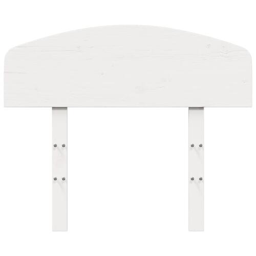 Sengegavl 100 cm massivt fyrretræ hvid