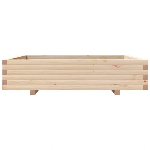 Plantekasse 110x110x26,5 cm massivt fyrretræ