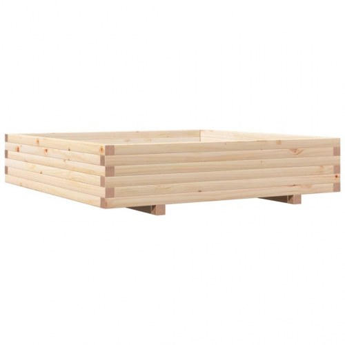 Plantekasse 110x110x26,5 cm massivt fyrretræ