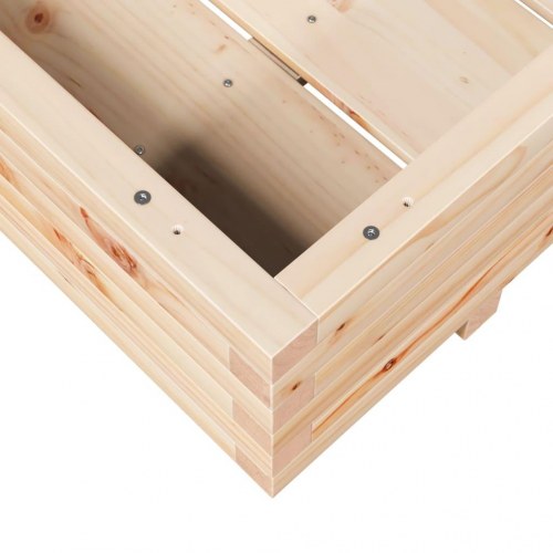 Plantekasse 110x110x26,5 cm massivt fyrretræ