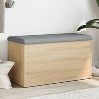 Skobænk 82x42x45 cm konstrueret træ sonoma-eg