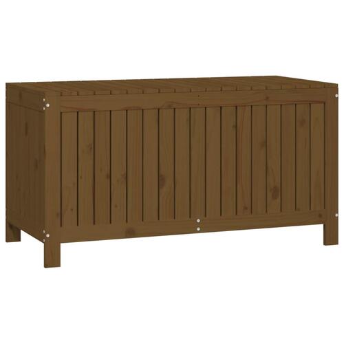 Havekasse 121x55x64 cm massivt fyrretræ gyldenbrun
